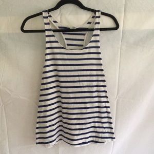 Pink XS Striped Racerback Tanktop
